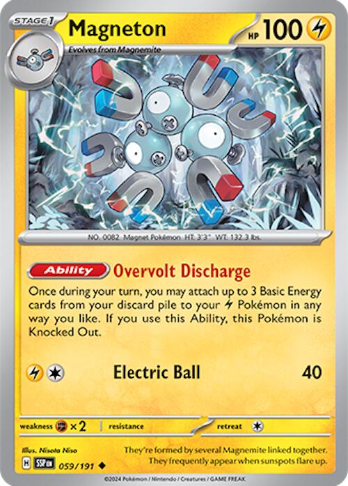 Pokemon Magneton 059/191 SV08: Surging Sparks Normal