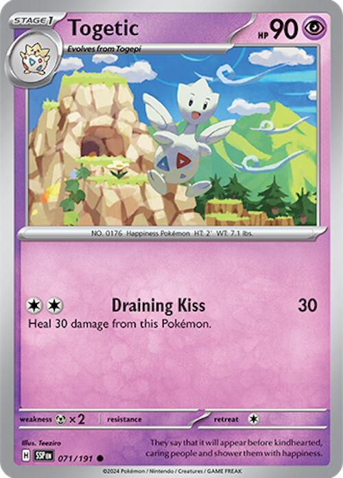 Pokemon Togetic 071/191 SV08: Surging Sparks Normal