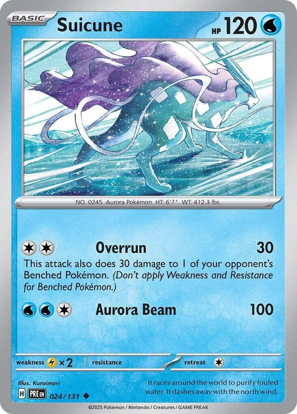 Pokemon Suicune 024/131 SV: Prismatic Evolutions Normal