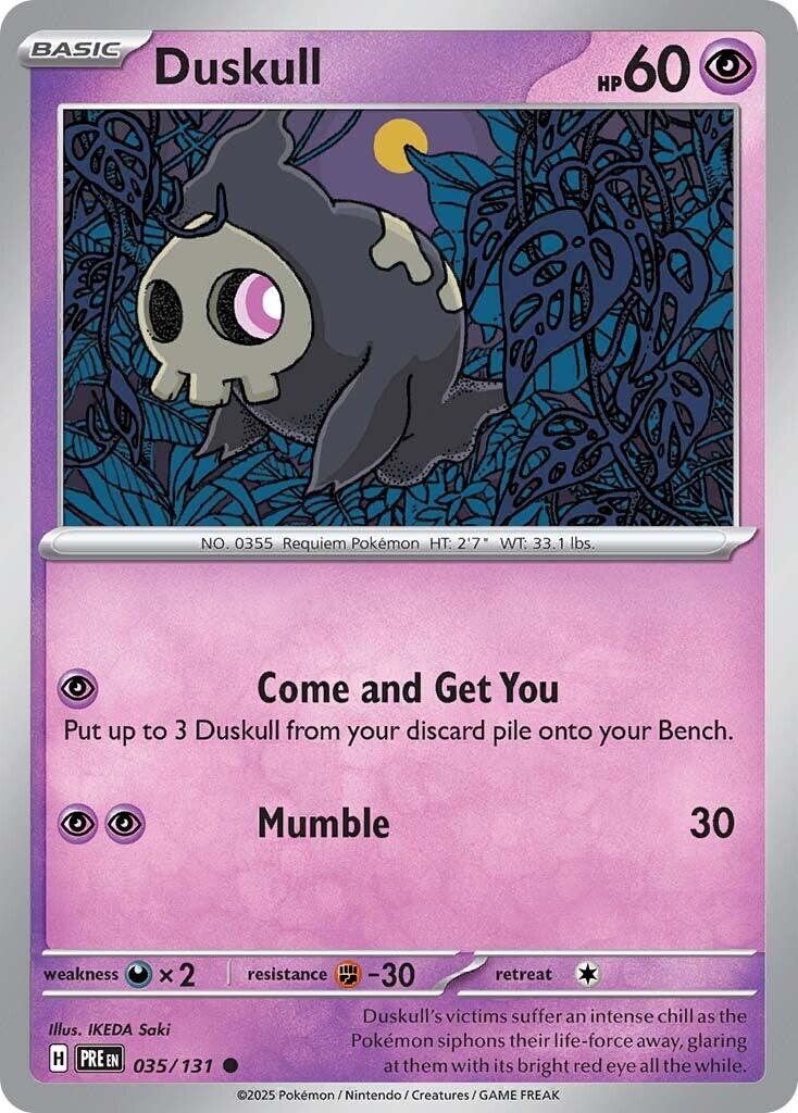 Pokemon Duskull 035/131 SV: Prismatic Evolutions Normal
