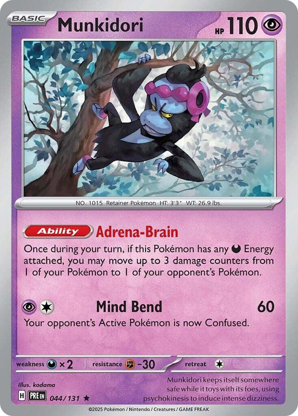 Pokemon Munkidori 044/131 SV: Prismatic Evolutions Holo