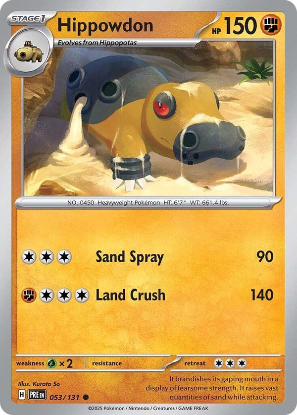 Pokemon Hippowdon 053/131 SV: Prismatic Evolutions Normal