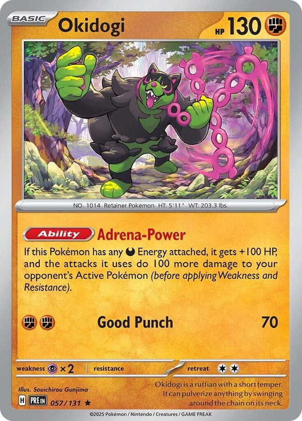 Pokemon Okidogi 057/131 SV: Prismatic Evolutions Holo