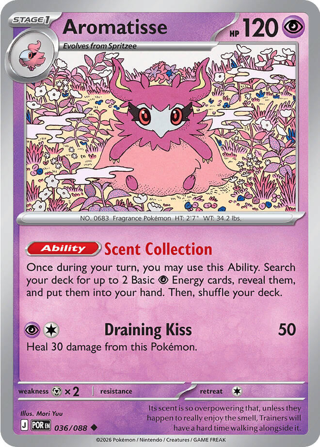Pokemon Aromatisse 036/088 ME03: Perfect Order Normal