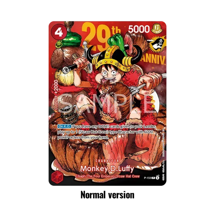 One Piece Premium Card Collection 29th Anniversary Edition