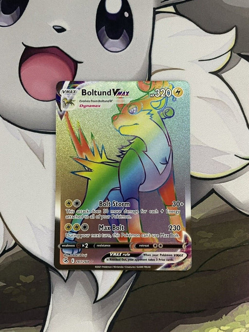 Boltund VMAX 267/264 - Pokémon Fusion Strike - Rainbow Secret Rare - EternaCards
