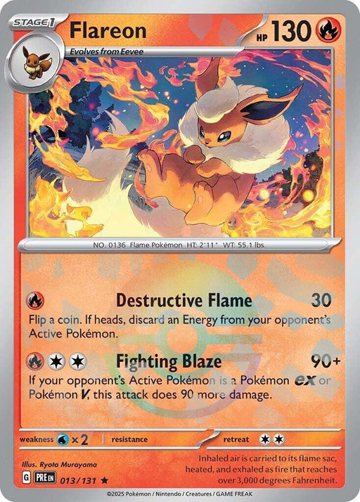 Flareon (Poke Ball Pattern) [PRE - 013/132] - EternaCards