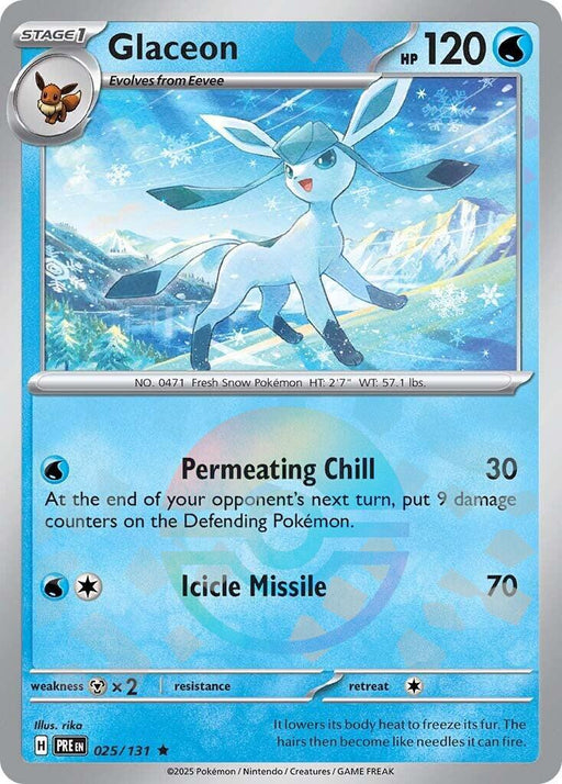 Glaceon (Poke Ball Pattern) [PRE - 025/131] - EternaCards