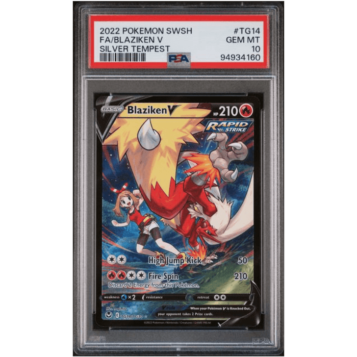 Graded Pokemon Card - Blaziken V TG14/TG30 - PSA 10 - EternaCards