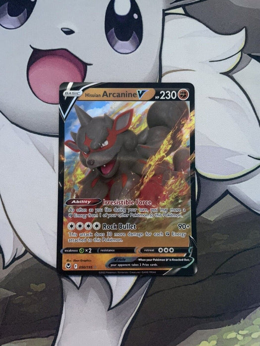 Hisuian Arcanine V | 090/195 | Ultra Rare | SWSH: Silver Tempest | Pokemon TCG - EternaCards