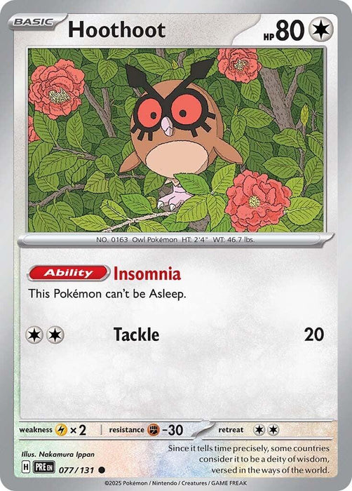 Hoothoot [PRE - 077/131] - EternaCards