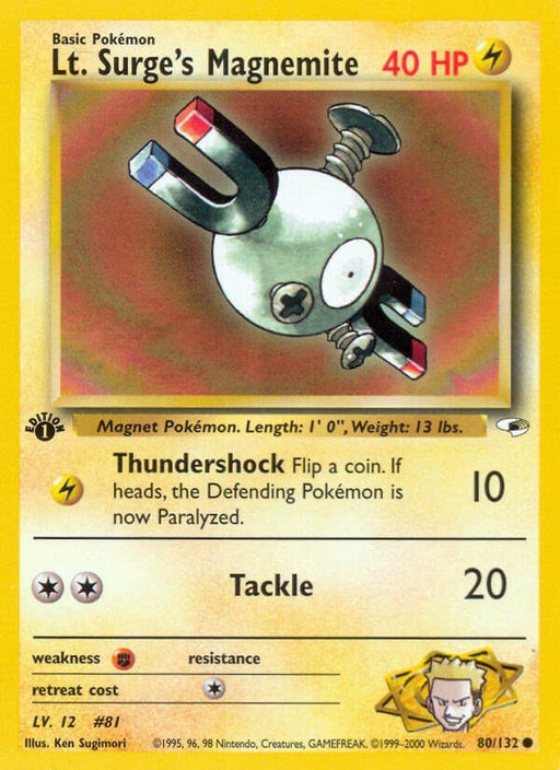 Lt. Surge's Magnemite (80) [G1 - 080/132] - EternaCards