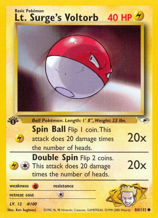 Lt. Surge's Voltorb [G1 - 084/132] - EternaCards