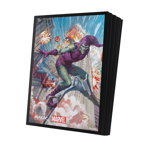 Magic The Gathering Marvel Spiderman Premium Art Sleeves (Green Goblin) - EternaCards