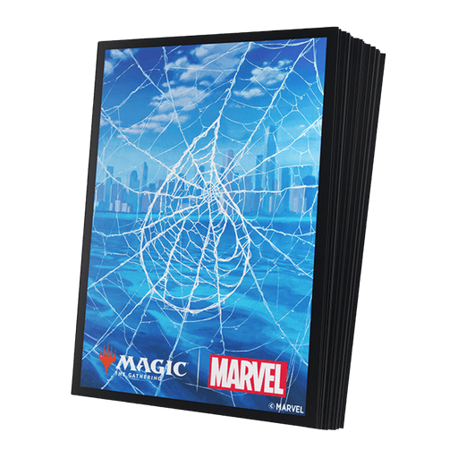 Magic The Gathering Marvel Spiderman Premium Art Sleeves (Island) - EternaCards