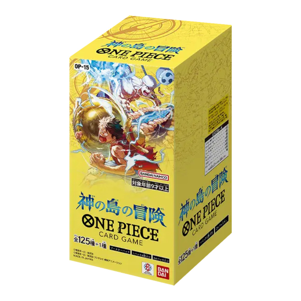 one piece op 4 booster box One Piece OP15 KAMI's Island Japanese Booster Box — EternaCards