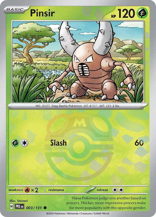 Pinsir (Master Ball Pattern) [PRE - 003/133] - EternaCards