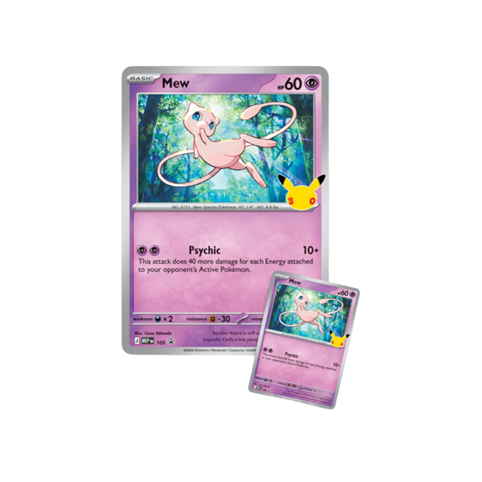 Pokemon 30th Celebration Mew Figure Collection Box - Eterna Cards