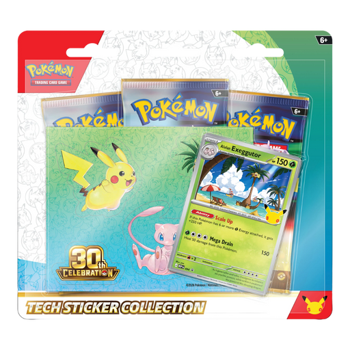 Pokemon 30th Celebration Tech Sticker Collection - EternaCards