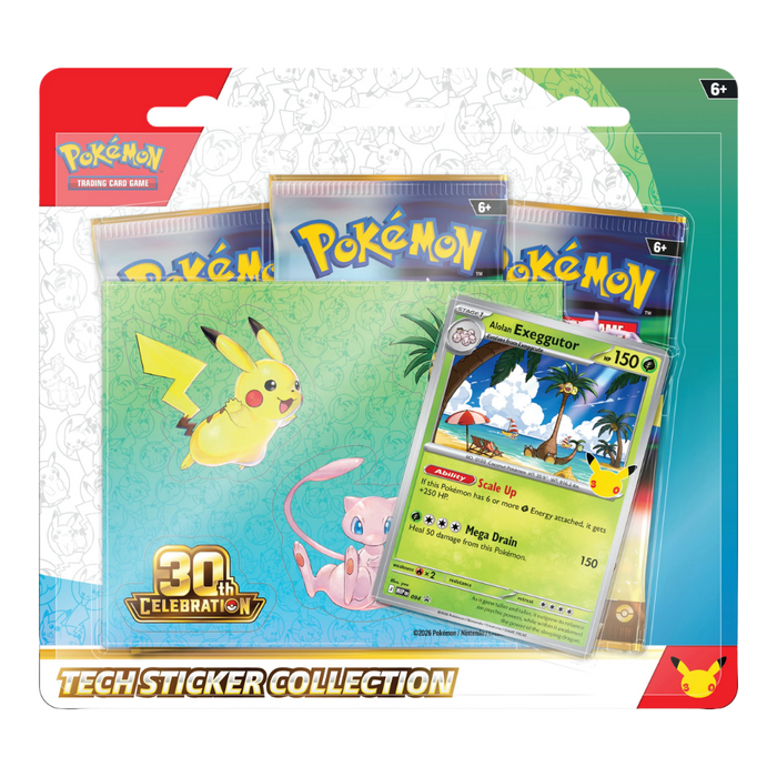 Pokemon 30th Celebration Tech Sticker Collection - EternaCards