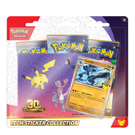 Pokemon 30th Celebration Tech Sticker Collection - EternaCards