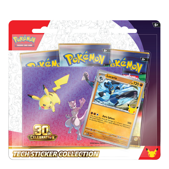 Pokemon 30th Celebration Tech Sticker Collection - EternaCards
