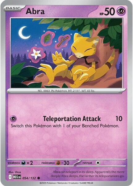 Pokemon Abra 054/132 ME01: Mega Evolution Normal - EternaCards