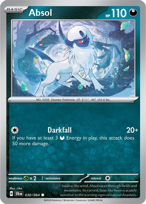 Pokemon Absol 030/064 SV: Shrouded Fable Reverse Holo - EternaCards