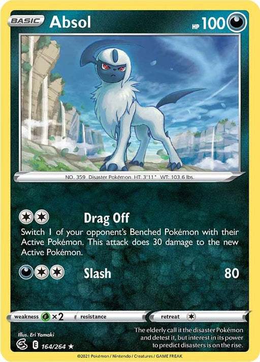 Pokemon Absol 164/264 SWSH08: Fusion Strike Normal - Eterna Cards