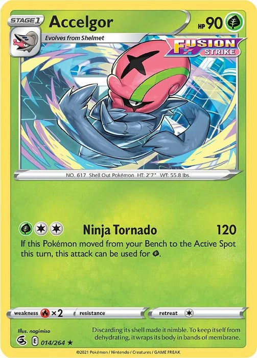 Pokemon Accelgor 014/264 SWSH08: Fusion Strike Normal - Eterna Cards