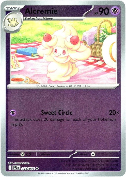 Pokemon Alcremie 044/094 ME02: Phantasmal Flames Normal - Eterna Cards