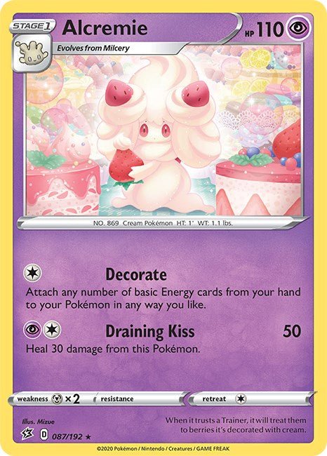 Pokemon Alcremie 087/192 SWSH02: Rebel Clash Normal - Eterna Cards