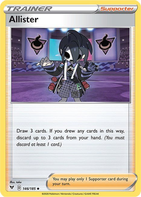 Pokemon Allister 146/185 SWSH04: Vivid Voltage Reverse Holo - EternaCards