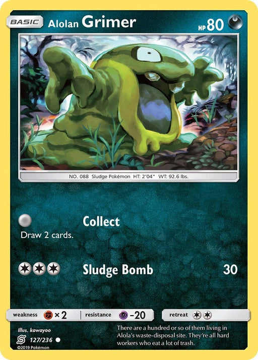Pokemon Alolan Grimer 127/236 SM - Unified Minds Normal - Eterna Cards