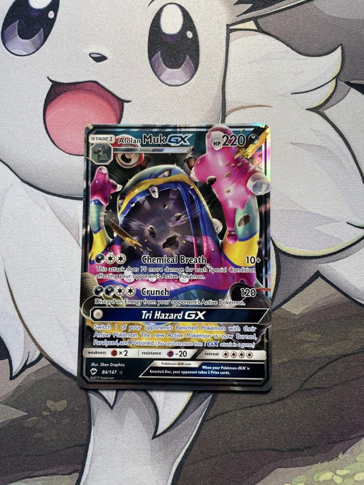 Pokemon - Alolan Muk GX 84/147 - Burning Shadows - Ultra Rare - EternaCards