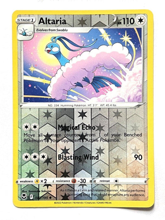 Pokemon Altaria 143/195 SWSH12: Silver Tempest Normal - Eterna Cards