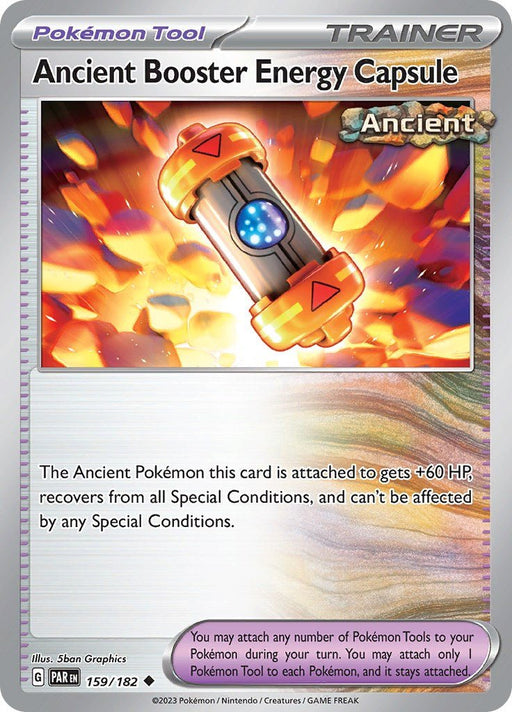 Pokemon Ancient Booster Energy Capsule 159/182 SV04: Paradox Rift Reverse Holo - EternaCards