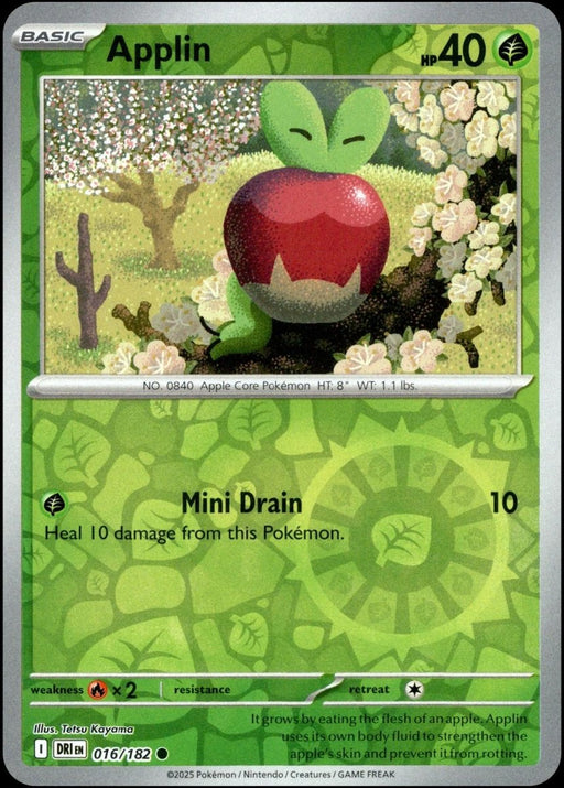 Pokemon Applin 016/182 SV10: Destined Rivals Normal - Eterna Cards