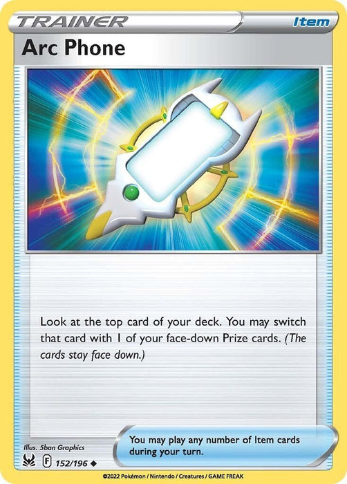 Pokemon Arc Phone 152/196 SWSH11: Lost Origin Reverse Holo - EternaCards