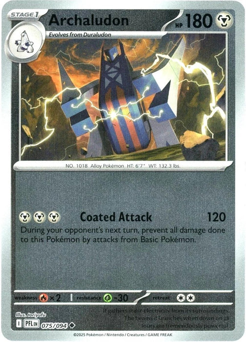 Pokemon Archaludon 075/094 ME02: Phantasmal Flames Normal - Eterna Cards