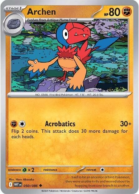 Pokemon Archen 050/086 SV: White Flare Normal - EternaCards