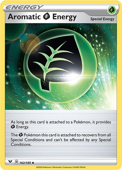 Pokemon Aromatic Grass Energy 162/185 SWSH04: Vivid Voltage Reverse Holo - EternaCards