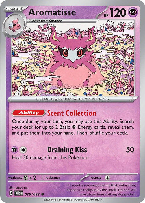 Pokemon Aromatisse 036/088 ME03: Perfect Order Reverse Holo - EternaCards