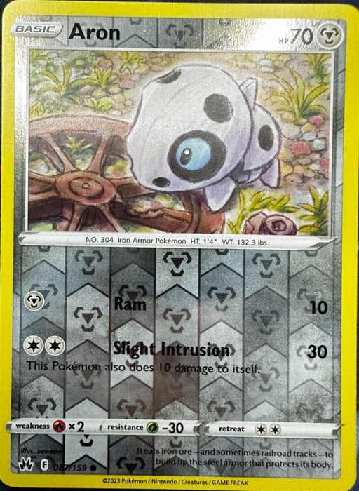 Pokemon Aron 087/159 SWSH: Crown Zenith Normal - Eterna Cards