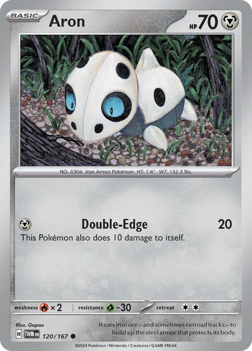 Pokemon Aron 120/167 SV06: Twilight Masquerade Reverse Holo - EternaCards