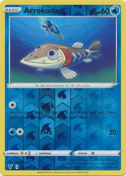 Pokemon Arrokuda 041/185 SWSH04: Vivid Voltage Normal - Eterna Cards