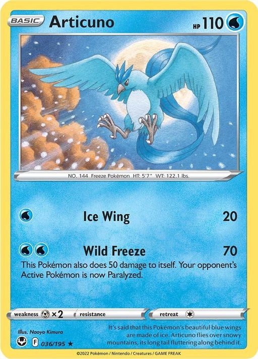 Pokemon Articuno 036/195 SWSH12: Silver Tempest Holo - EternaCards