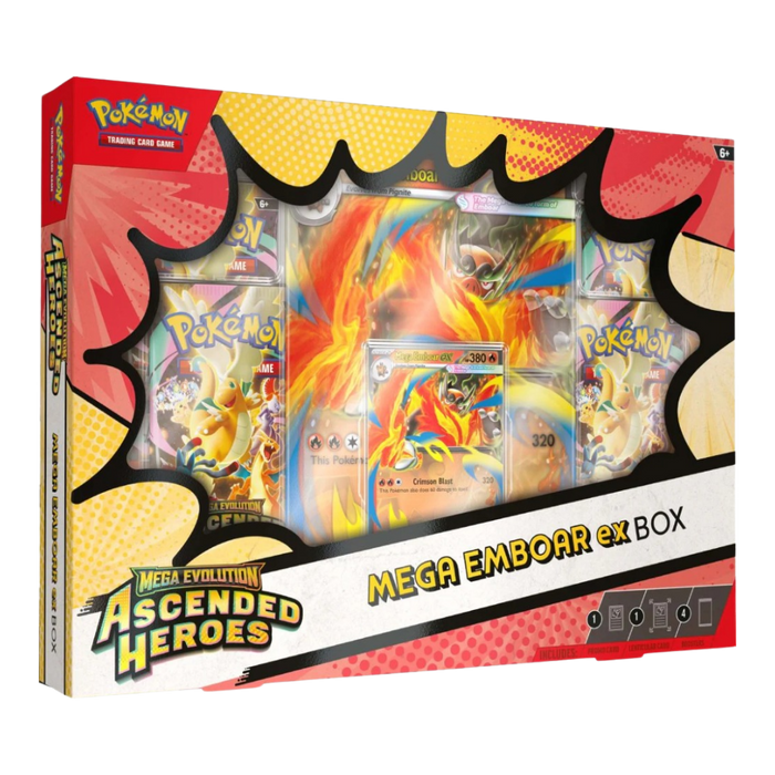 Pokemon Ascended Heroes Mega Emboar ex Box - EternaCards