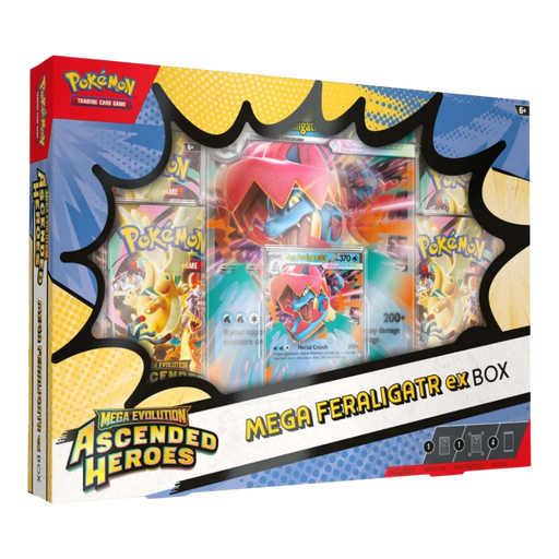 Pokemon Ascended Heroes Mega Feraligatr ex Box - EternaCards
