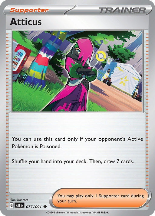 Pokemon Atticus 077/091 SV: Paldean Fates Reverse Holo - EternaCards